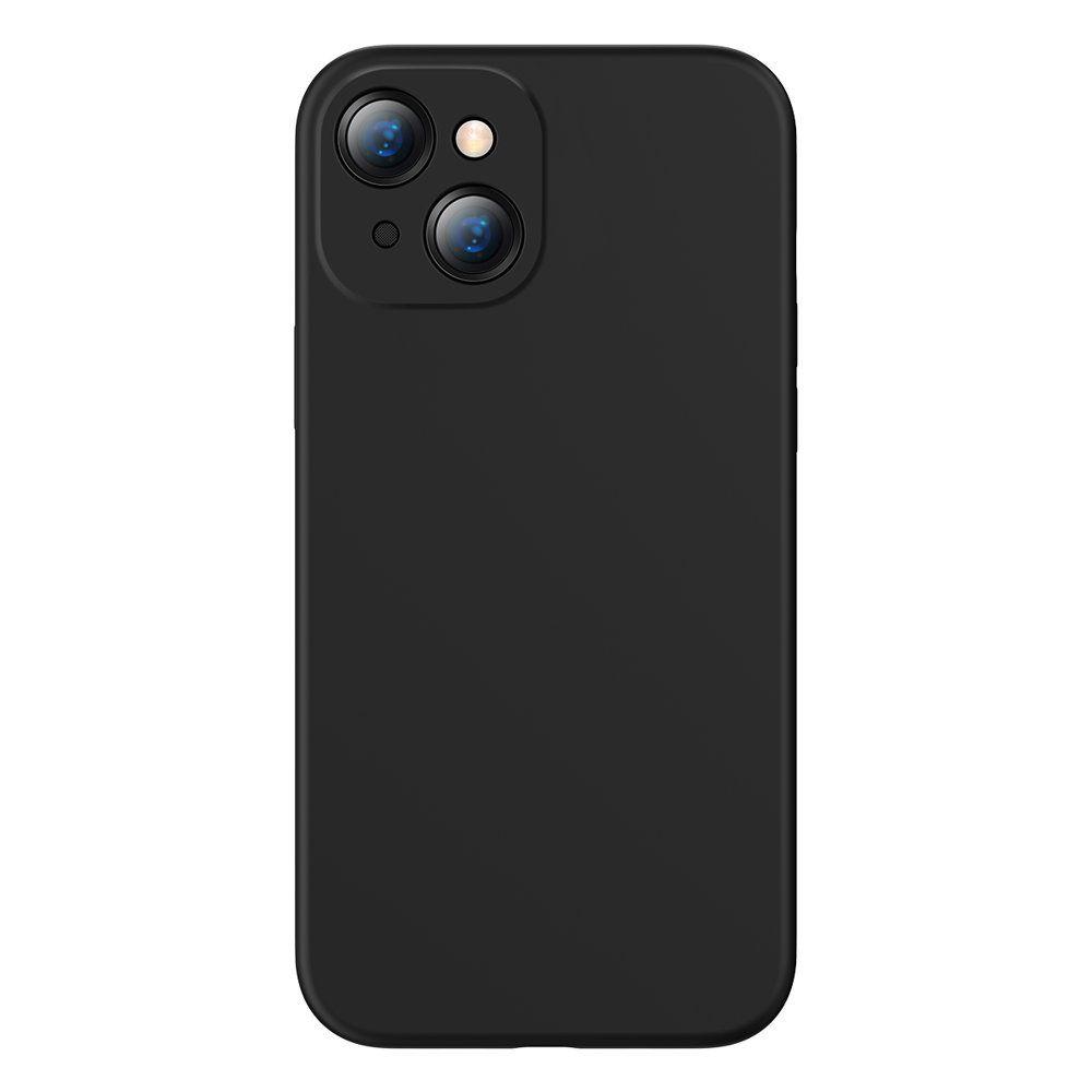 Baseus Liquid Gel Case Soft Flexible Rubber Cover for iPhone 13 black (ARYT000001)
