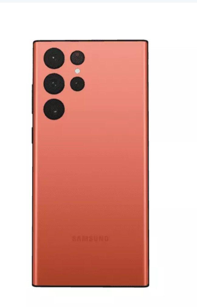 Oryginalna Klapka baterii Samsung SM-S908B Galaxy S22 Ultra - czerwona