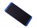02351SXB - Front cover with touch screen and LCD display Huawei Honor View 10 - blue (original)