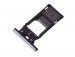 1310-2376 - Szufladka karty SIM Sony H8166 Xperia XZ2 Premium Dual SIM - srebrna (oryginalna)