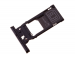 1313-0582 - Szufladka karty Sony H8416 Xperia XZ3 - czarna (oryginalna)