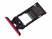 1319-9444 - Szufladka karty SIM Sony J9210 Xperia 5 Dual SIM - czerwona (oryginalna)