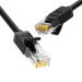 20159 - UGREEN kabel przewód internetowy sieciowy Ethernet patchcord RJ45 Cat 6 UTP 1000Mbps 1m czarny