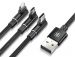 32802 - Cable USB Baseus MVP 3w1 (iPhone/Type C/Micro USB) 120cm 3.5A black