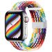 77683-uniw - Strap Fabric opaska do Apple Watch 7 / 6 / SE / 5 / 4 / 3 / 2 (41mm / 40mm / 38mm) pleciony materiałowy pasek bransoletka do zegarka wielokolorowy (2)