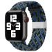 77685-uniw - Strap Fabric opaska do Apple Watch 7 / 6 / SE / 5 / 4 / 3 / 2 (41mm / 40mm / 38mm) pleciony materiałowy pasek bransoletka do zegarka niebieski