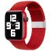 77688-uniw - Strap Fabric opaska do Apple Watch 7 / 6 / SE / 5 / 4 / 3 / 2 (41mm / 40mm / 38mm) pleciony materiałowy pasek bransoletka do zegarka czerwony