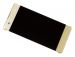 78PA3100020, 78PA3100070 - Obudowa przednia z ekranem dotykowym i wyświetlaczem LCD Sony F3111, F3113, F3115 Xperia XA/ F3112, F3116 Xperia XA Dual - limonkowo złota (oryginalna)