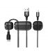 ACWDJ-01 - Baseus Cross Peas Cable Clip - uchwyt klips do kabli czarny ( ACWDJ-01 )
