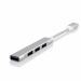 ADAPTER HUB REVERSE 3X USB 2.0 + 1X USB 3.0 BIAŁY / SREBRNY