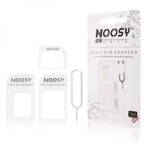 022044 - ADAPTER KARTY SIM (nano/microSIM) NOOSY białe+klucz
