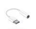 adapter słuchawkowy przejściówka audio iHuawei USB Type-C do 3.5mm CM20 biały (Bulk)