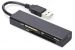 AMASSCU00000008 - Czytnik kart 4-portowy USB 2.0 HighSpeed (CF, SD, MicroSD, MS) czarny