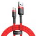 ATKLF-C09 - Baseus Cafule Cable wytrzymały nylonowy kabel przewód USB / USB-C QC3.0 2A 2M czerwony ( CATKLF-C09 )