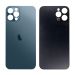 Battery cover iPhone 12 Pro with bigger hole for camera glass - pacific blue