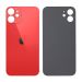 Battery cover iPhone 12 with bigger hole for camera glass - red