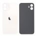 Battery cover iPhone 12 with bigger hole for camera glass - white