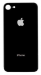 Battery cover iPhone 8 with bigger hole for camera - black