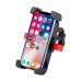 Black motorcycle handlebar phone handle