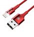 CALSY-09 - Kabel USB Baseus świecący iPhone Jet metal 1m czerwony ( CALSY-09 )
