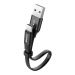 CATMBJ-01 - Baseus Nimble płaski kabel przewód USB / USB-C z uchwytem 2A 0,23M czarny (CATMBJ-01)