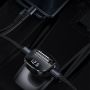 CCF40-A01 - Baseus F40 transmiter FM audio Bluetooth port AUX ładowarka samochodowa 2x USB 15W 2A czarny (CCF40-A01)