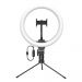 CRZB10-A01 - Baseus photo ring flash fill light LED lamp 10'' for smartphone (YouTube, TikTok) + mini desk tripod black (CRZB10-A01)
