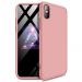 Etui 360 na całą obudowę przód + tył iPhone XS / X różowy