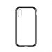 Etui tylne z magnetyczną ramką 360 iPhone XS Max czarno - przezroczysty