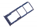 GH98-44169B - Szufladka karty SIM i SD Samsung SM-A105 Galaxy A10 - niebieska (oryginalna)