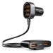 JR-CL03 - Joyroom szybka ładowarka samochodowa 5x USB 6,2 A z przedłużaczem czarny (JR-CL03)