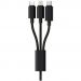 Kabel 3 w 1 w oplocie ( micro usb / Iphone / Typ c )