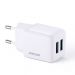 L-2A121 - 2x USB wall charger by Joyroom with a power of up to 12 W 2.4 A white (L-2A121)