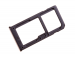 MED1C02021A - Szufladka karty SIM Nokia 6 Dual SIM - czarna (oryginalna)