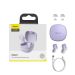 NGWM01-05 - Baseus Encok WM01 TWS bezprzewodowe dokanałowe słuchawki Bluetooth 5.0 fioletowy (NGWM01-05)