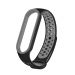 Silikonowa opaska pasek do Xiaomi Mi Band 5 Dots czarno-szary