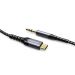 SY-A03 - Joyroom kabel audio stereo AUX 3,5 mm mini jack - USB Typ C do telefonu tabletu 1 m czarny (SY-A03)