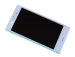 U50041391, 1304-1872 - Front cover with touch screen and LCD dispaly Sony F5321 Xperia X Compact - blue (original)