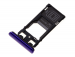 U50063871, 1319-0256 - Szufladka karty SIM Sony J9110 Xperia 1 Dual SIM - fioletowa (oryginalna)