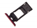 U50065981, 1319-9441 - Szufladka karty SIM Sony J8210 Xperia 5 - czerwona (oryginalna)